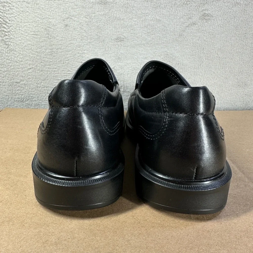 SAS Slip On Loafers Mens 10 WW Black Leather Comfort Made USA Wide Width Shoes